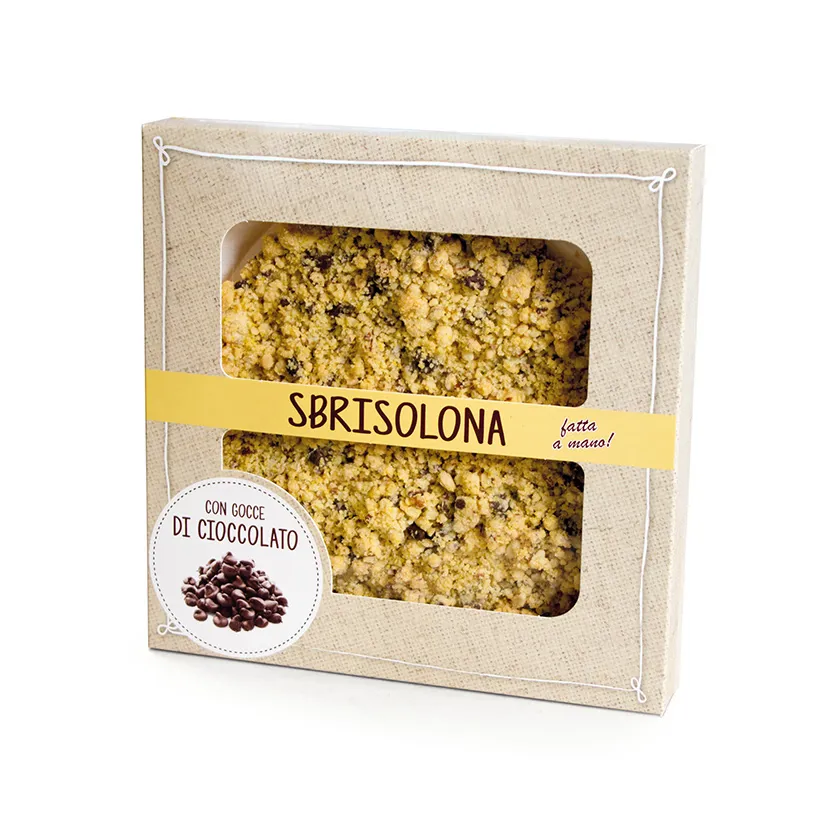 Sbrisolona con gocce di cioccolato